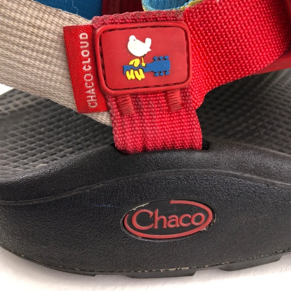 Chaco Z Cloud Woodstock Dove & Guitar Hiking Sandals 11